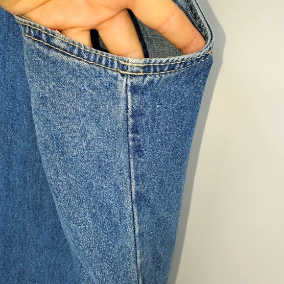 Sunshine Apparel Embroidered Denim Zip-up Maxi Dress Size Large - Picture 7 of 11